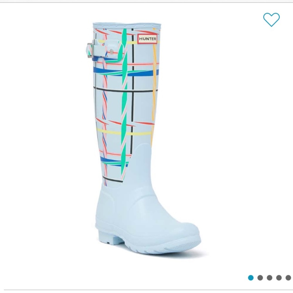 Blue waterproof hunter boot